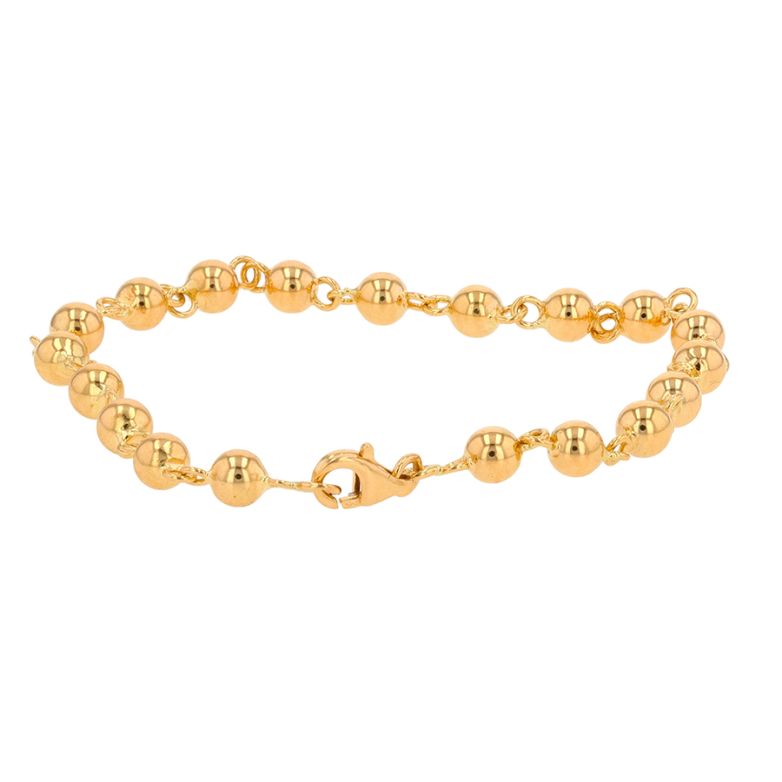 Yellow gold ball link...