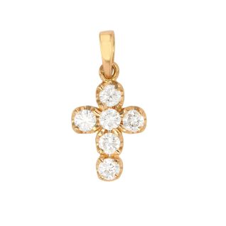 Cross diamonds 0.66 carat...
