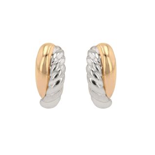 2 gold earrings 3.66g