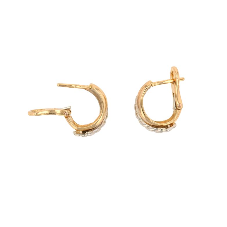 2 gold earrings 3.66g