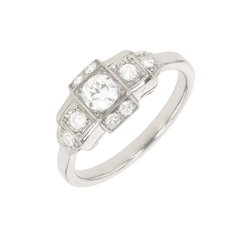 Antique ring diamonds 0.36...
