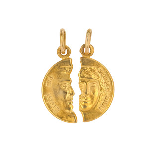 Pendentifs or jaune
