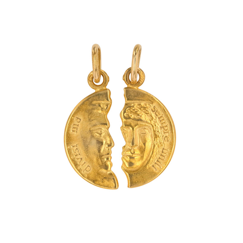 Pendentifs or jaune