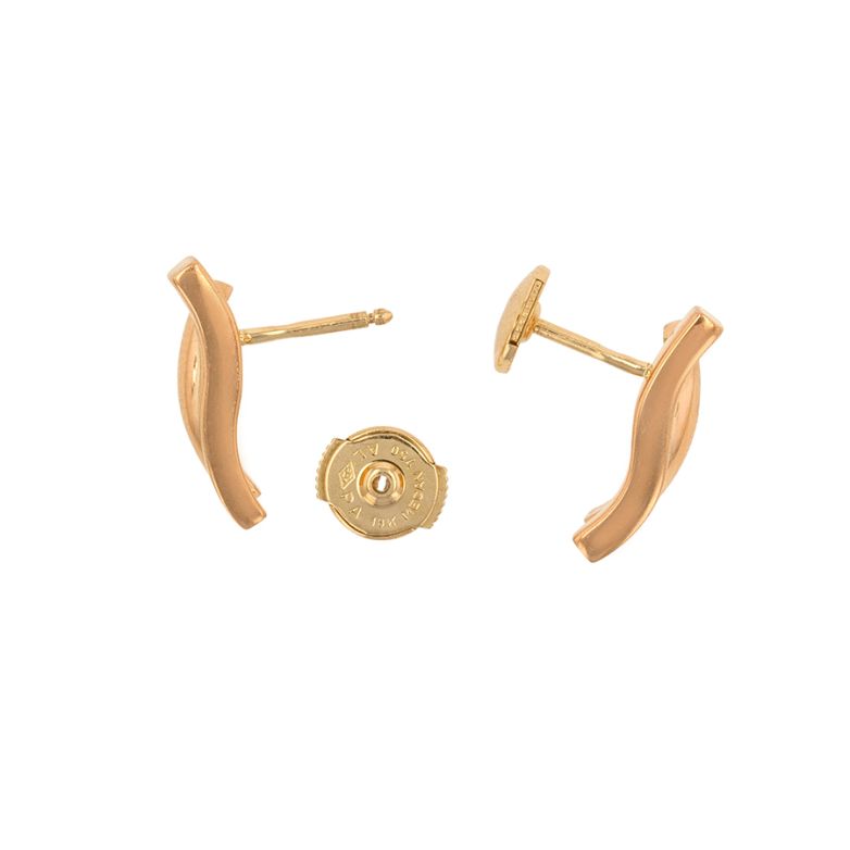 Yellow gold earrings 7.96g