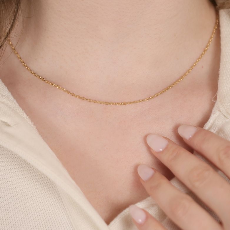 Yellow gold chain, 4.69g