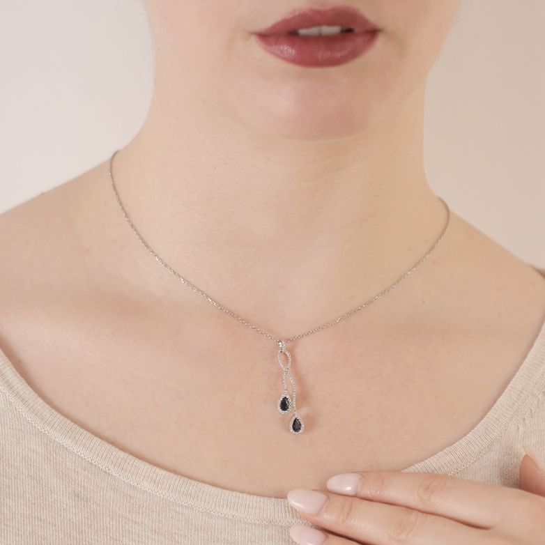 Necklace sapphires 0.35...