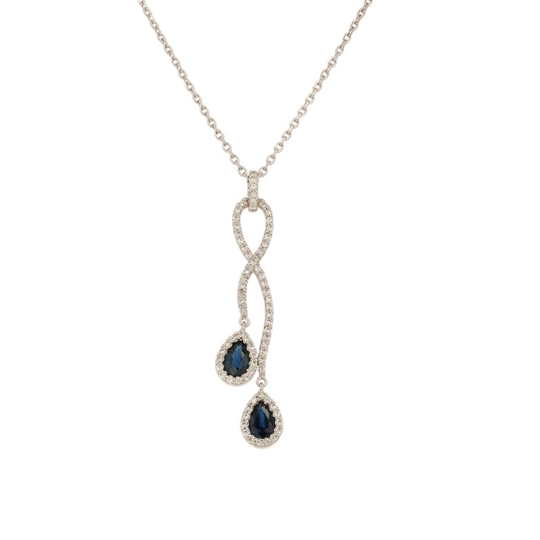 Necklace sapphires 0.35...