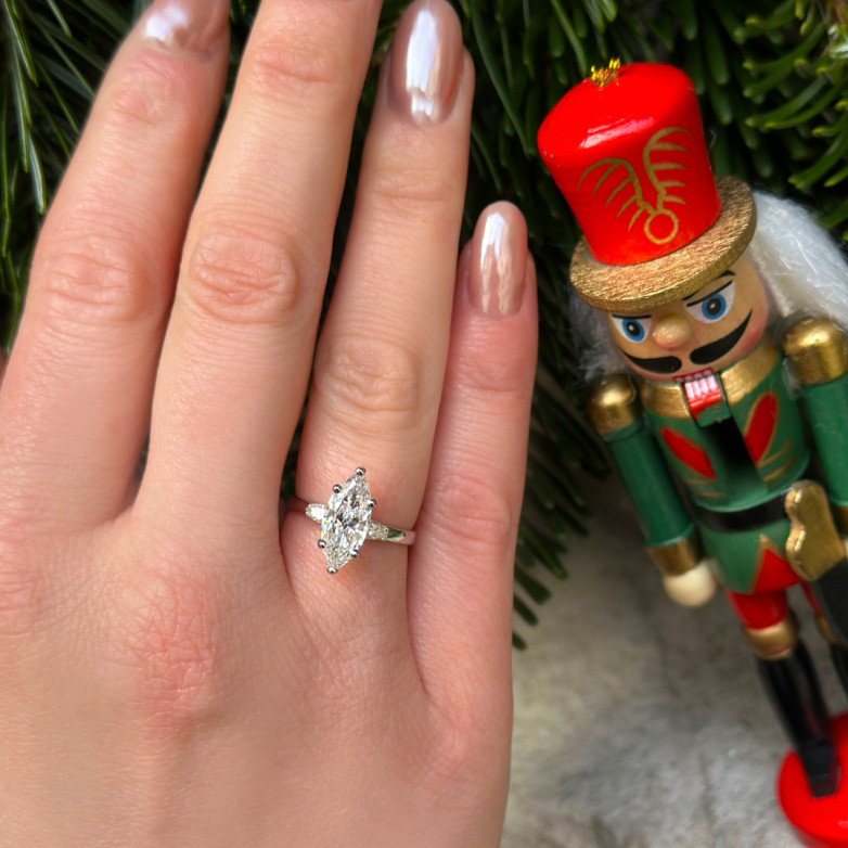 Solitaire diamants 2 carats...