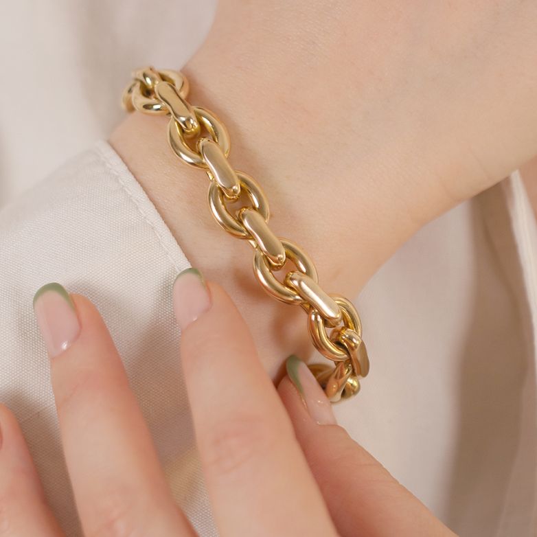 Fancy mesh bracelet yellow...