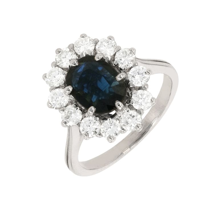 Ring daisy sapphire 1.20...