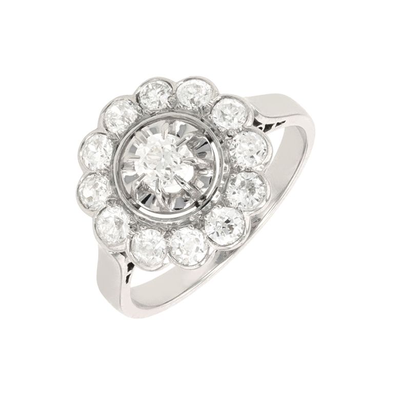 Vintage ring diamonds 1.09...