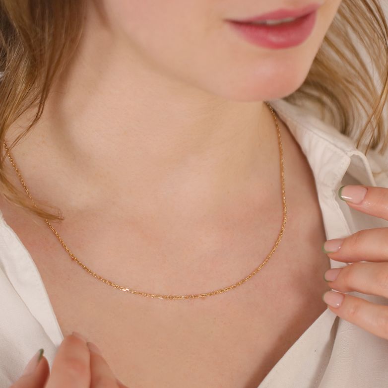 Yellow gold forçat chain 4.73g