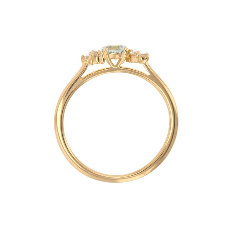 Ring aquamarine 0.14 carat...