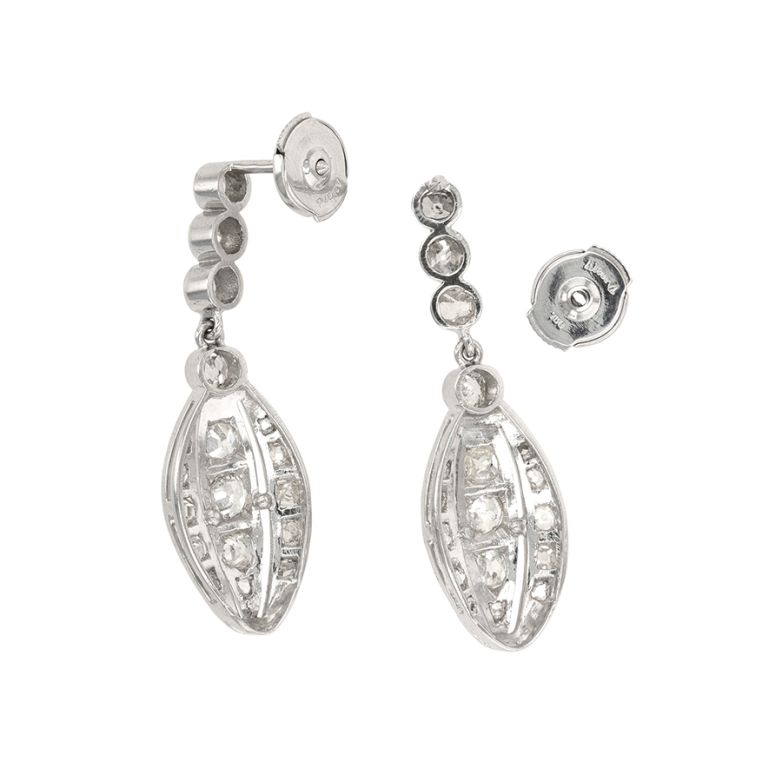 Antique earrings diamonds...