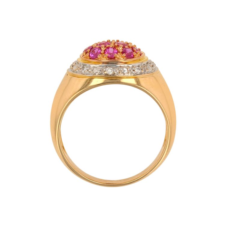 Ring ruby 0.40 carat and...