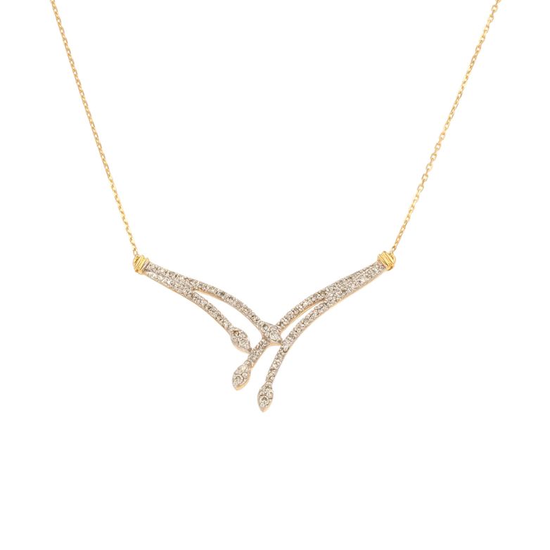 Necklace diamonds 0.21...