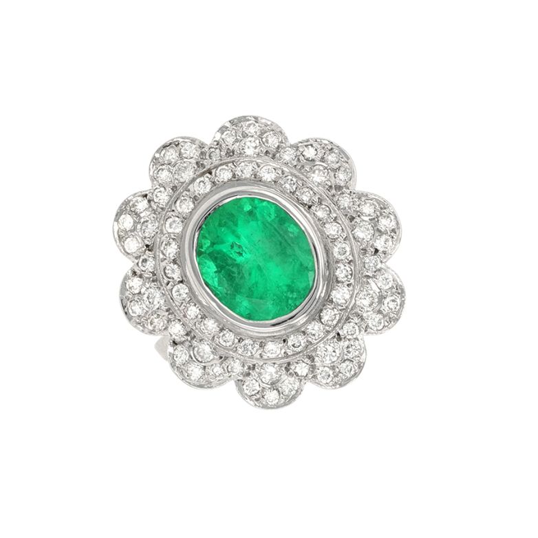 Vintage emerald ring 2.51...