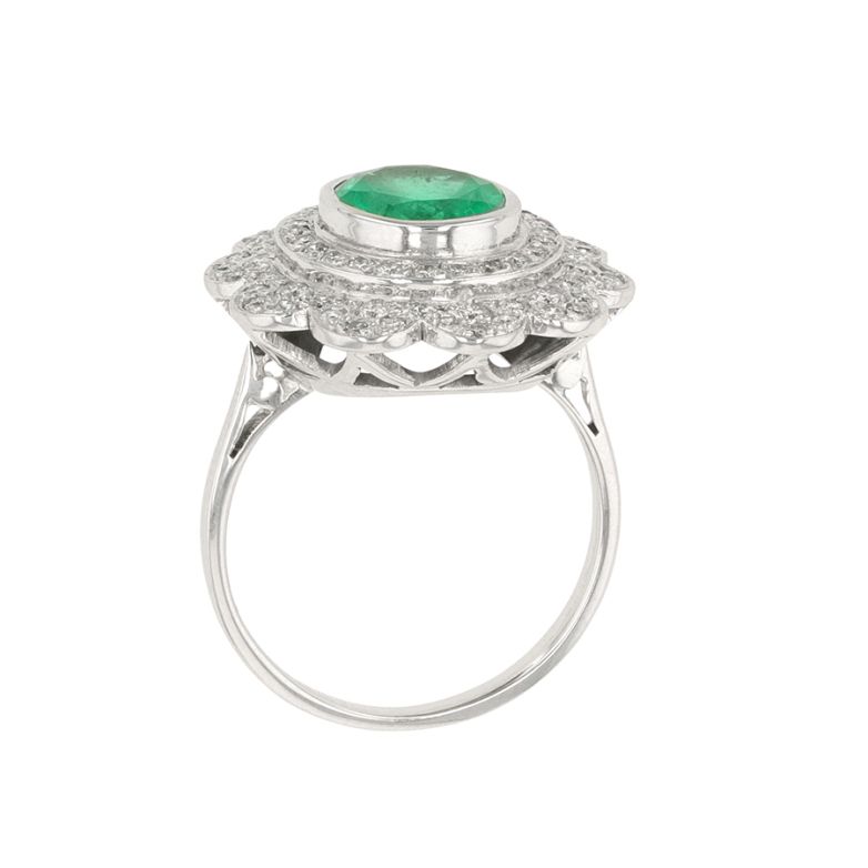 Vintage emerald ring 2.51...