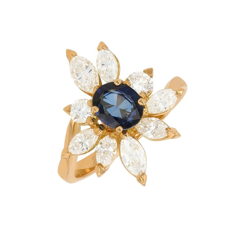 Ring sapphire 1.09 carat...