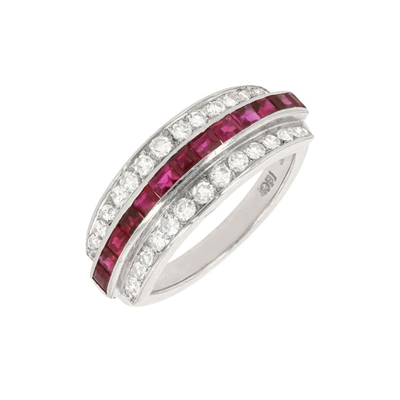 Ring ruby 0.78 carat and...