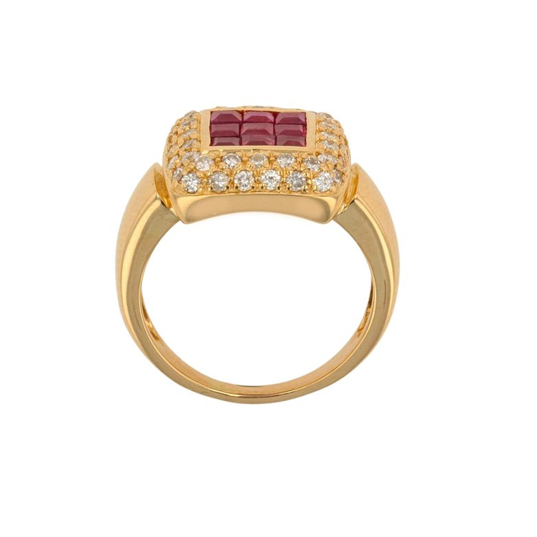 Ring ruby 0.72 carat and...