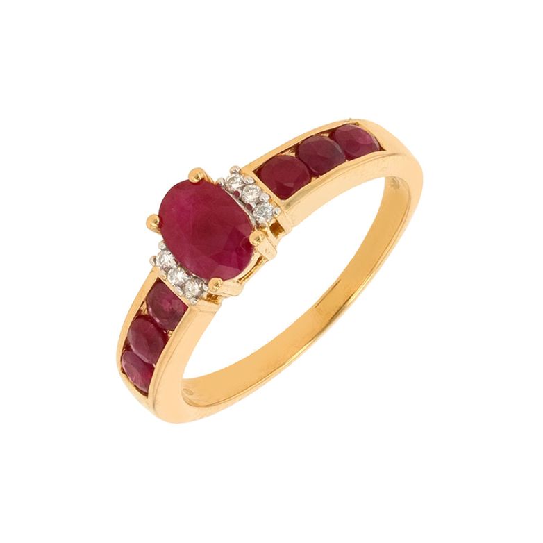 Ring ruby 2.03 carats and...