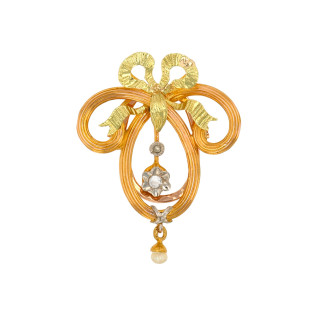 Antique scarf clip with...