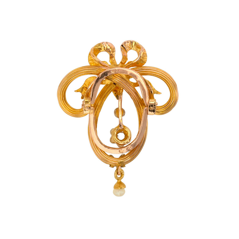 Antique scarf clip with...