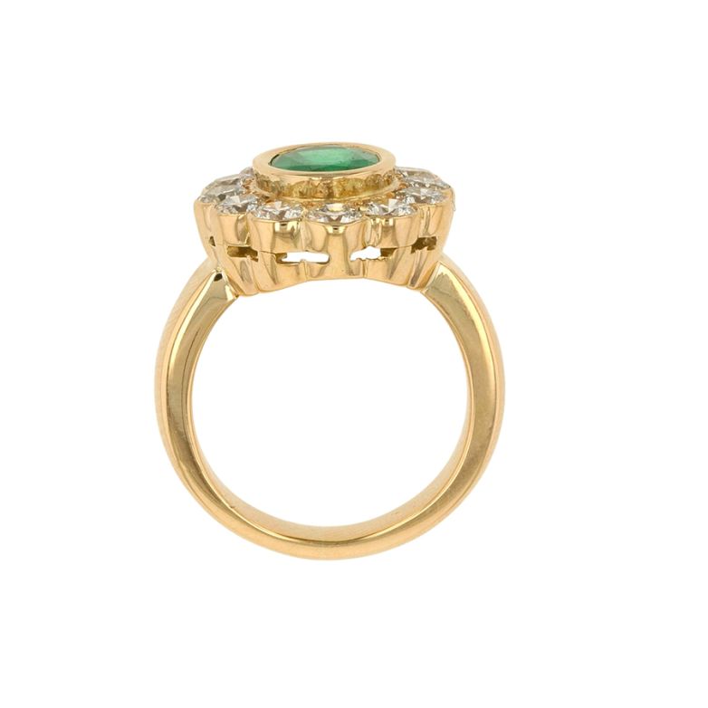 Bague marguerite émeraude...