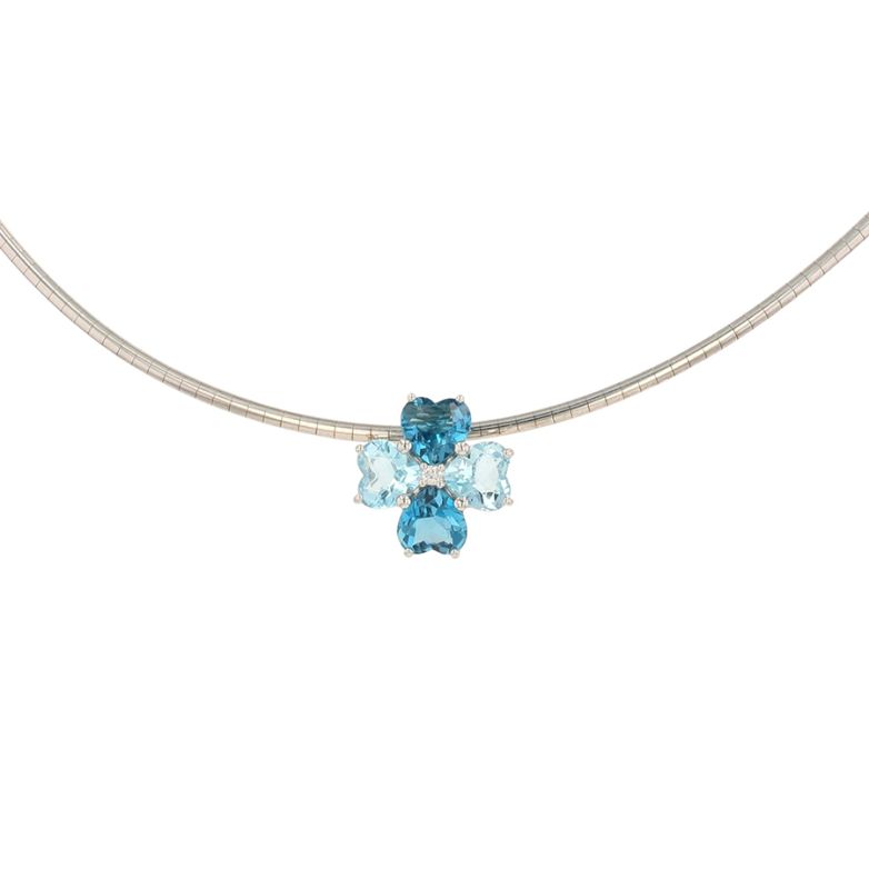 Flower necklace diamonds...