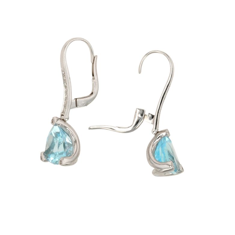 Earrings topaz 11.48 carats...