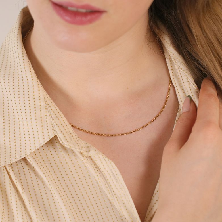 Chaine maille forçat yellow...