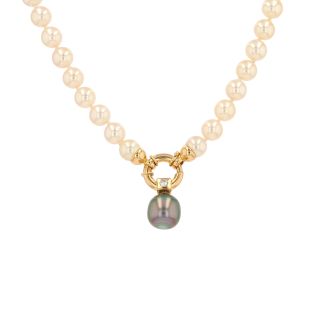 Collier perle de Thaiti et...
