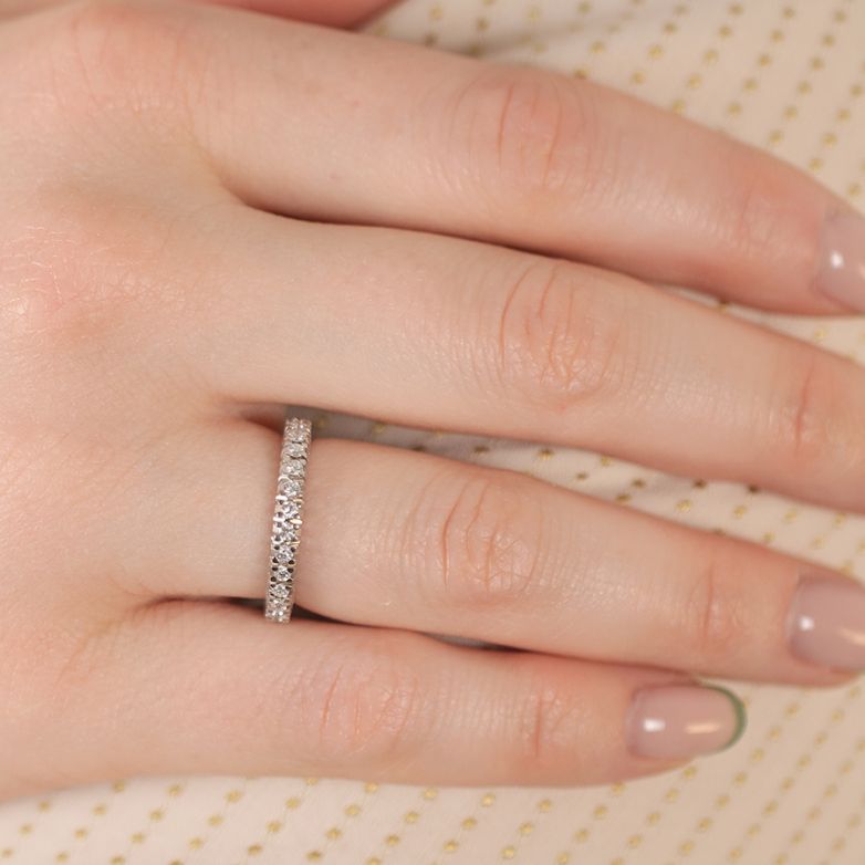 Wedding band full diamond...