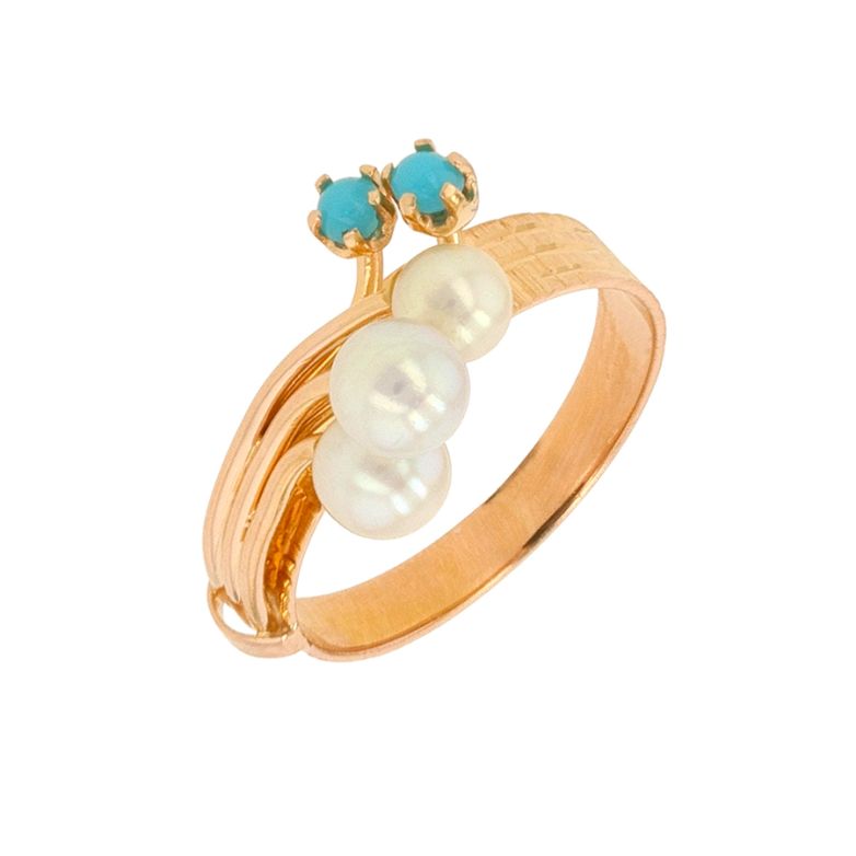 Vintage pearl and turquoise...
