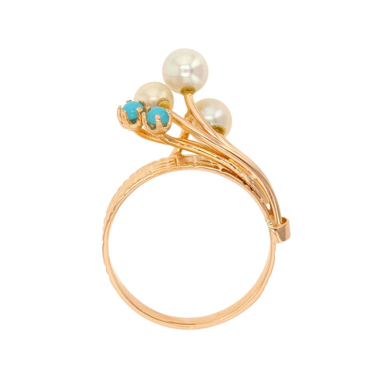 Vintage pearl and turquoise...