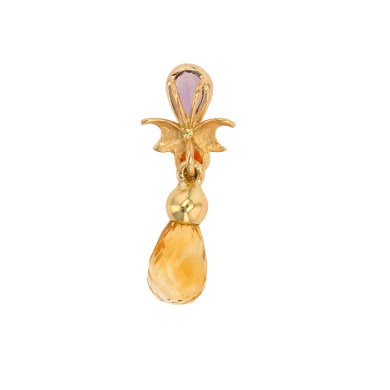 Pendant gemstones yellow...