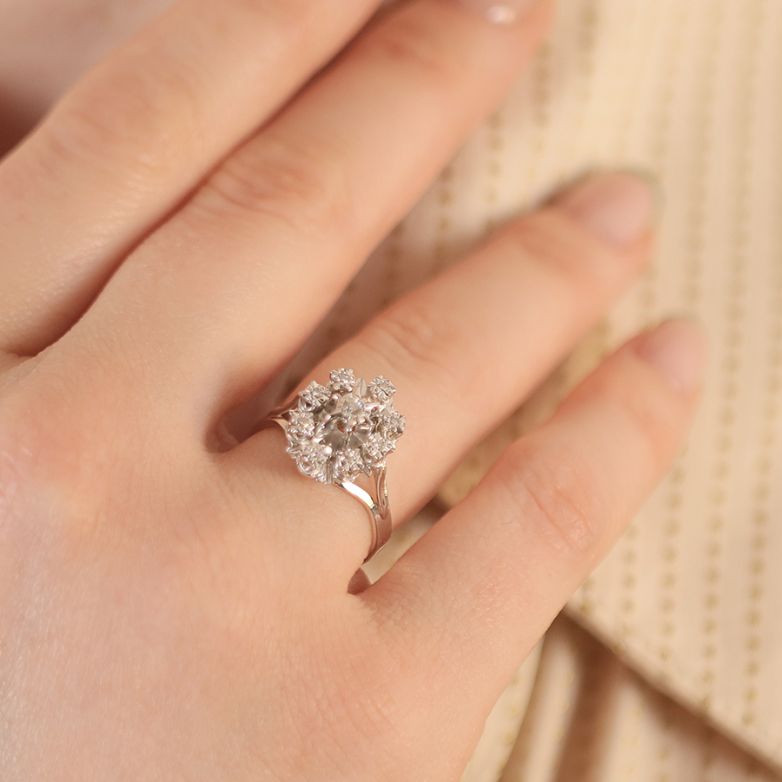 Vintage ring diamonds 0.115...