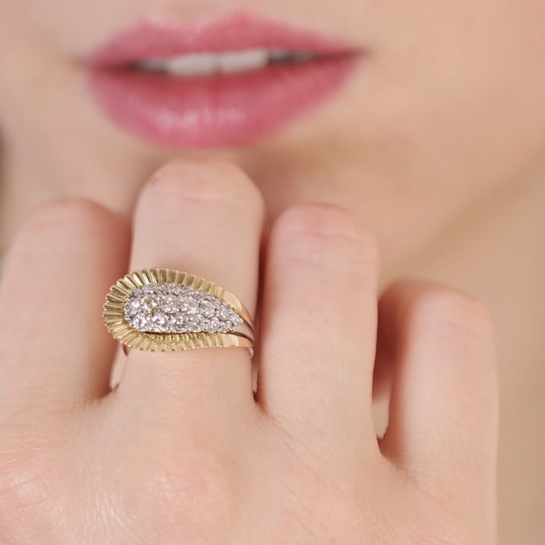Vintage diamond ring 1.40...