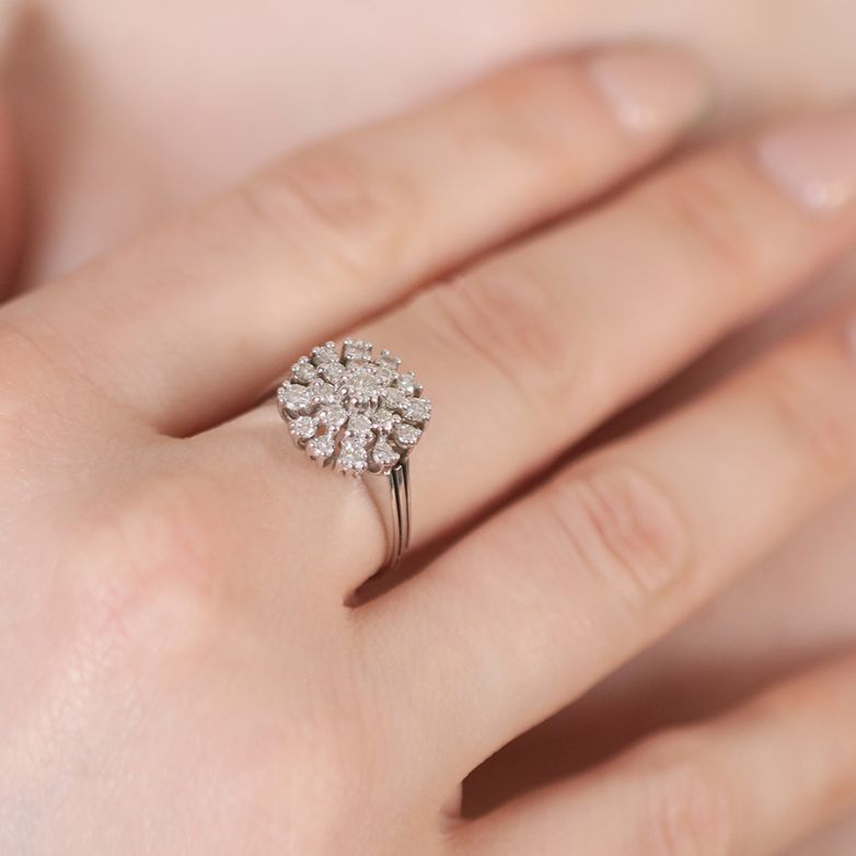 Vintage ring diamonds 0.62...