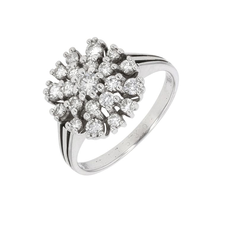 Vintage ring diamonds 0.62...