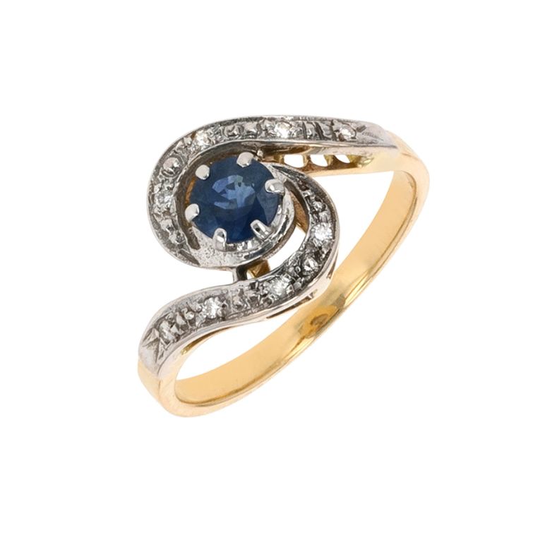 Vintage ring sapphire 0.49...