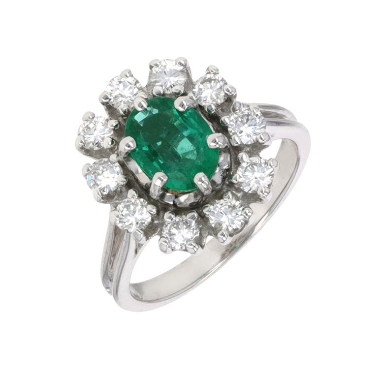 Emerald daisy ring 1.15...