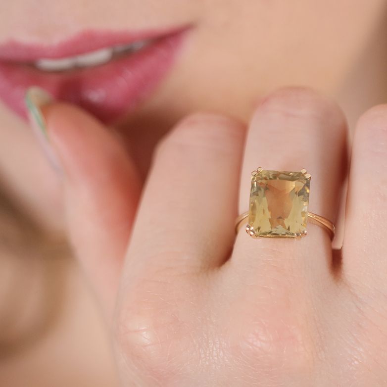 Vintage citrine ring 8.70...