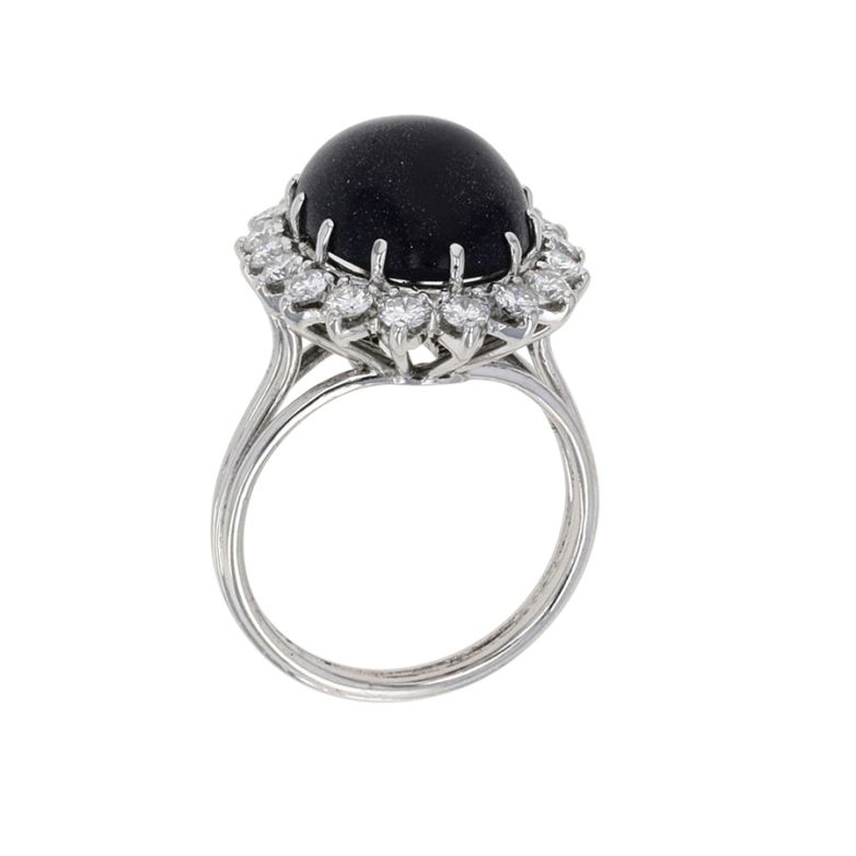 Vintage blue goldstone and...