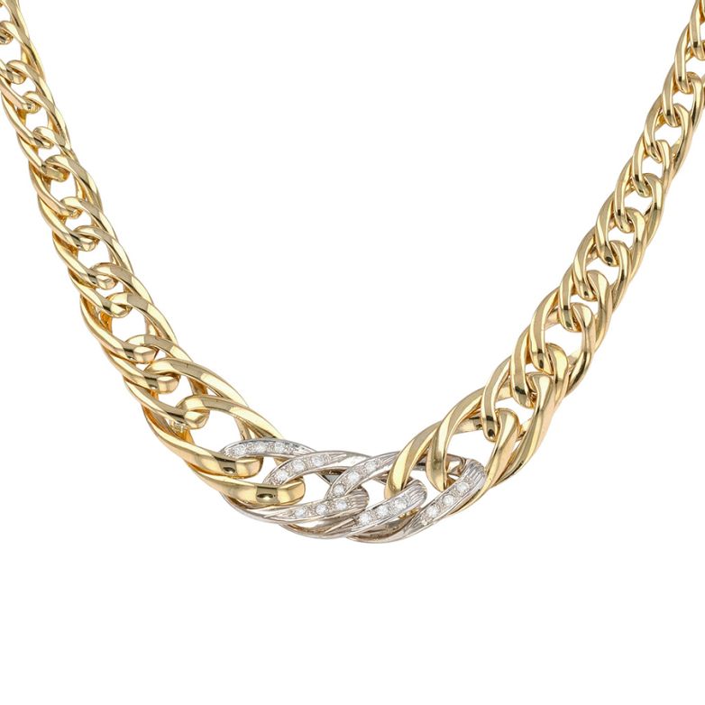 Drop link necklace diamonds...