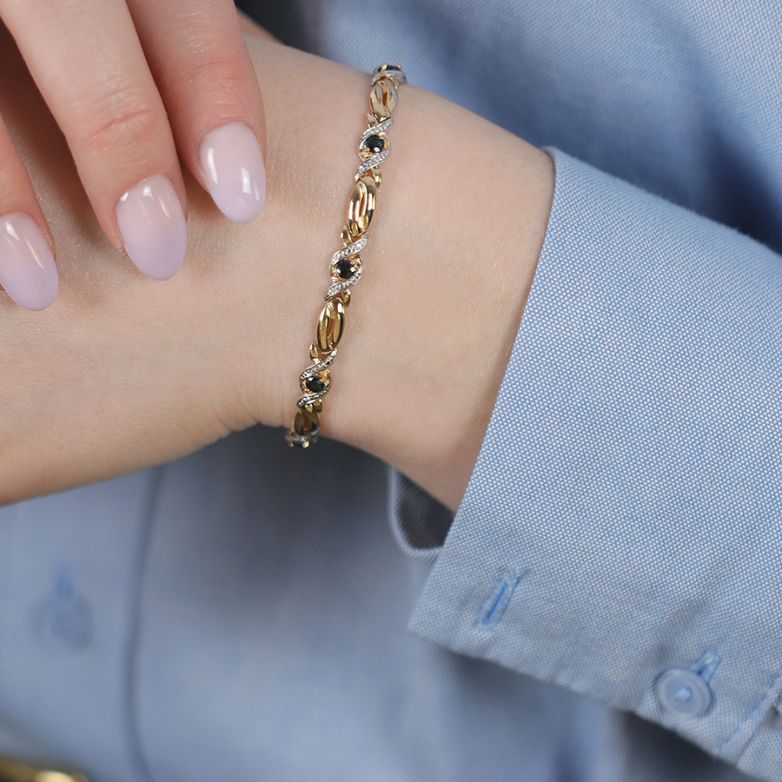 Bracelet sapphires 0.81...
