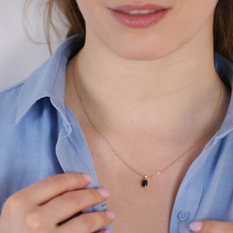 Necklace sapphire 0.72...
