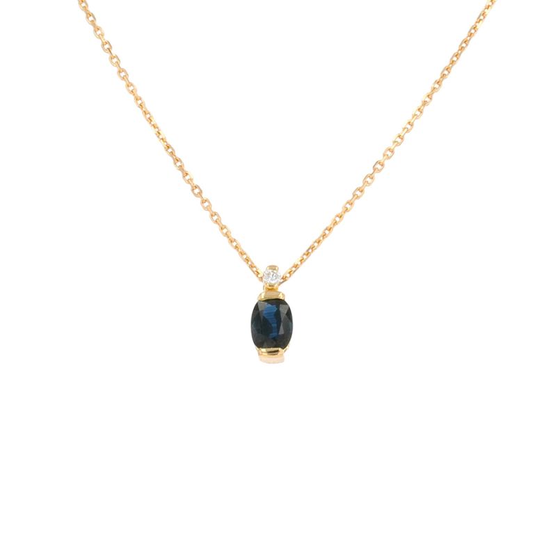 Necklace sapphire 0.72...