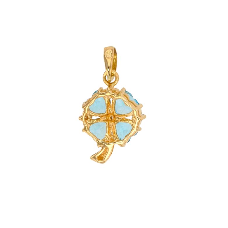 Clover pendant topaz 1...